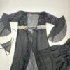 Black 3-Piece Nightwear Set