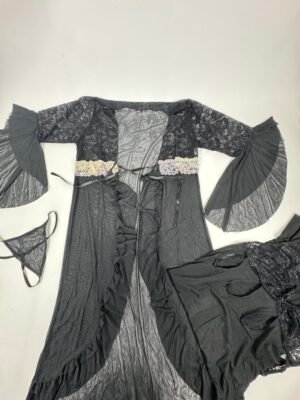 Black 3-Piece Nightwear Set