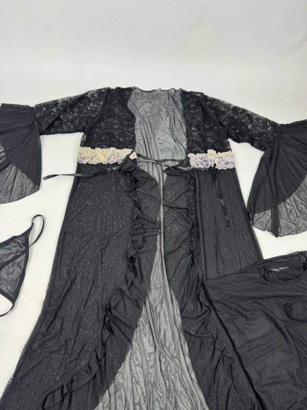 Black 3-Piece Nightwear Set