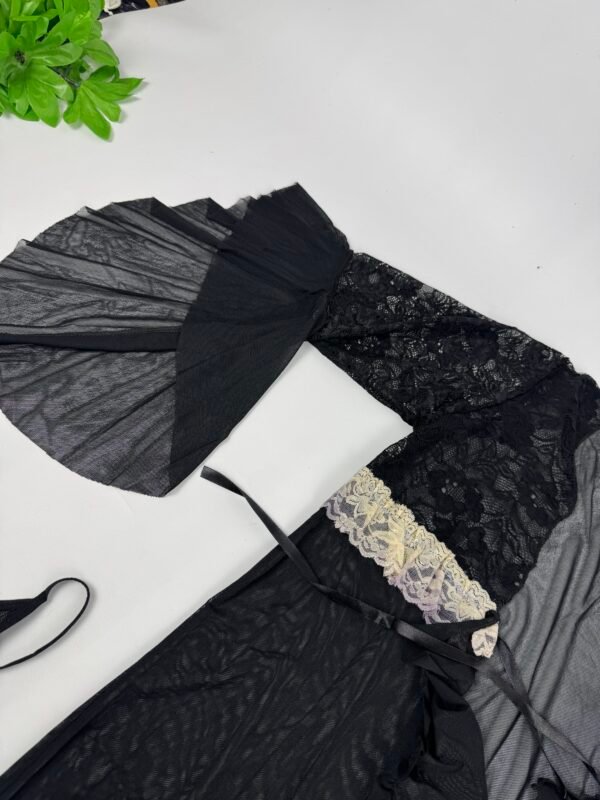 Black 3-Piece Nightwear Set