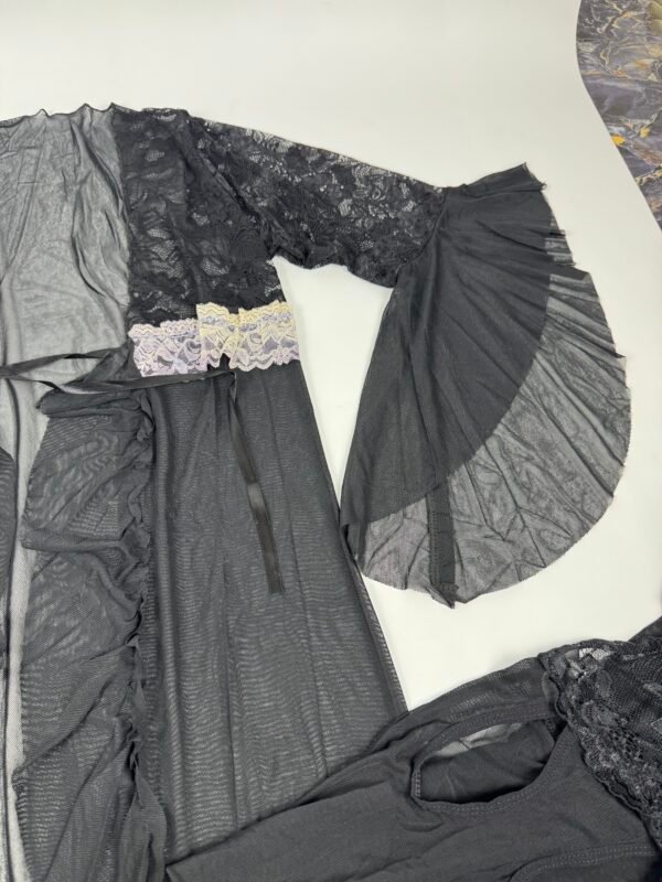 Black 3-Piece Nightwear Set
