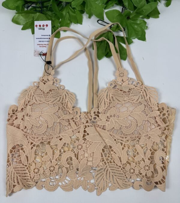 IMG_6060 Beige Lace Bralette Top