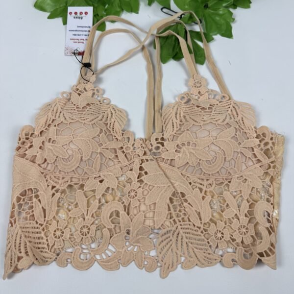 IMG_6061 Beige Lace Bralette Top