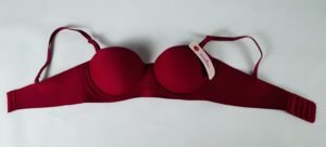 Maroon Seamless Half-Cup Bra