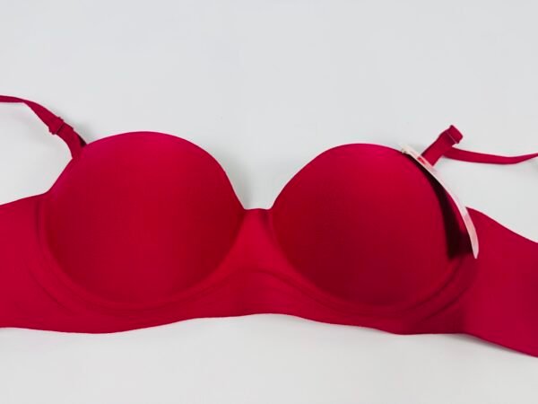 Maroon Seamless Half-Cup Bra