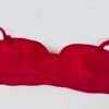 Maroon Seamless Half-Cup Bra