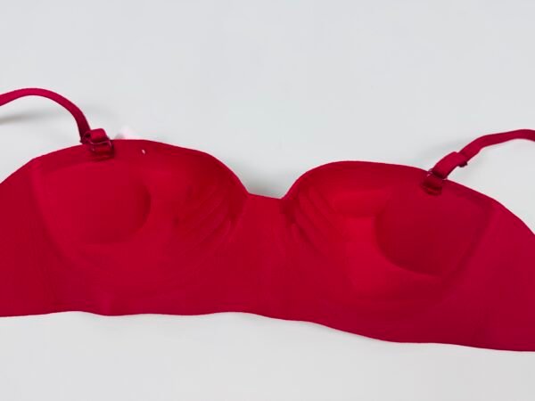 Maroon Seamless Half-Cup Bra