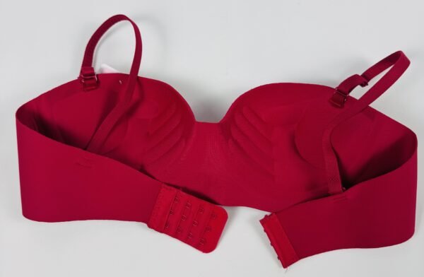 Maroon Seamless Half-Cup Bra