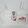 White Cotton Crop Top Bra