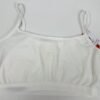 White Cotton Crop Top Bra
