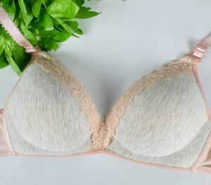 Peach & Grey Light Padded Bra
