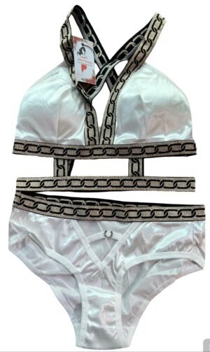 Satin Chain Strap Lingerie Set